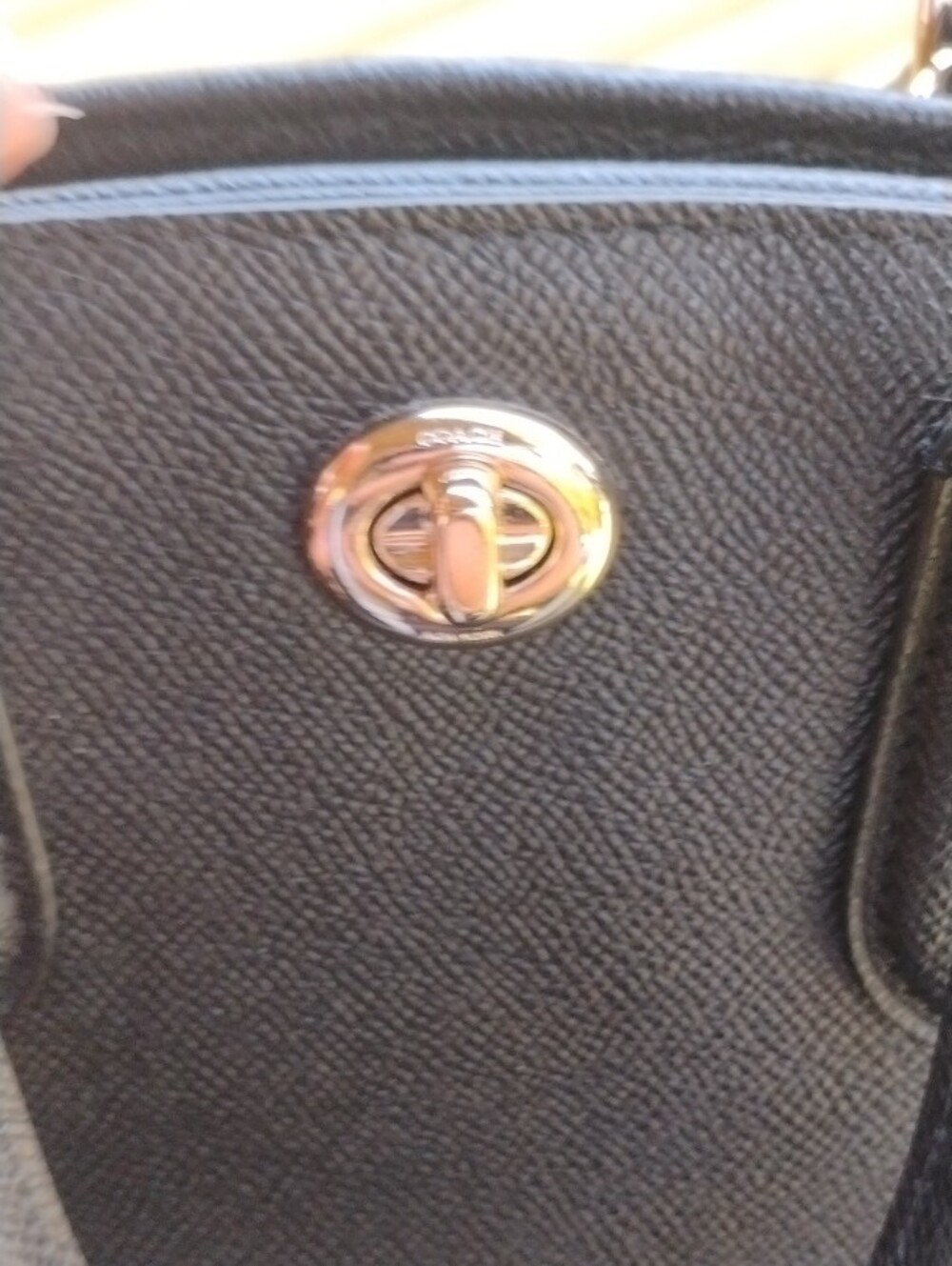 Coach Black Leather Prince Street Satchel Handbag Crossbody with Coach Scarf - Picture 10 of 16